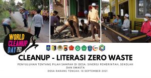 World cleanup day 2021, tingkatkan edukasi pilah sampah dan kolaborasi di desa