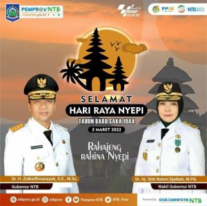 Gubernur NTB mengucapkan selamat Hari Raya Nyepi 1944