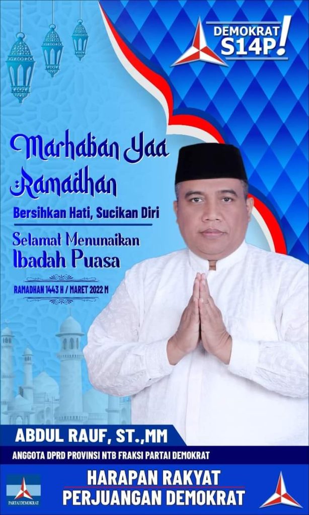 Abdul Rauf mengucapkan marhaban ya ramadhan 1443 H