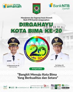Bank NTB Syariah mengucapkan dirgahayu Kota Bima ke-20