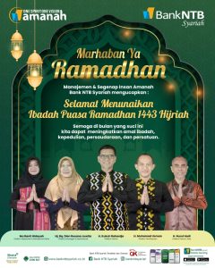 Bank NTB Syariah mengucapkan marhaban ya ramadhan 1443 H