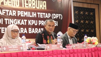 Daftar Pemilih Tetap di NTB Ditetapkan 3,9 Juta Didominasi Perempuan