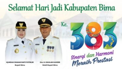 BANK NTB SYARIAH MENGUCAPKAN SELAMAT HUT BIMA KE-383