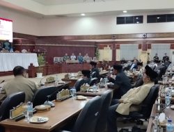 Penyerahan KUA PPAS APBD NTB 2024 Hujan Intrupsi, Paripurna Ditunda
