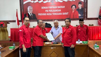 Ruslan Turmudzi Resmi Diusung PDIP Maju di Pilbup Loteng