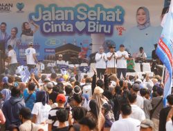 Jalan Sehat Cinta Biru Bareng Ribuan Warga, DAFA Kafali Ajak Berpolitik Santun