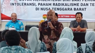 Tanamkan Nasionalisme, Polri Gelar Diskusi Wawasan Kebangsaan di SMAN 2 Mataram