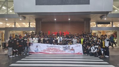 Sekda Lalu Gita Ariadi menyambut hangat puluhan atlet NTB berlaga di Peparnas Solo 2024. (Iba)