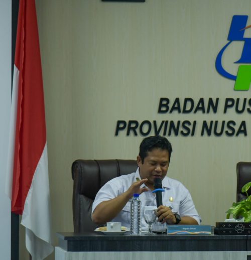 Kepala Dinas Kesehatan Provinsi NTB Dr. dr. H. L. Hamzi Fikri, MM., MARS dan Kepala BPS Provinsi NTB Drs. Wahyudin, M.M (17/11/2024).