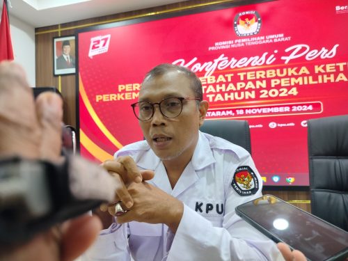 Ketua KPUD NTB Muhammad Khuwailid. (Iba)