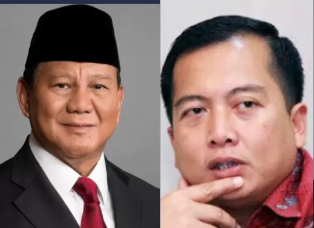 Calon Gubernur NTB Lalu Muhammad Iqbal bersama Presiden Prabowo. (Iba/Ist)