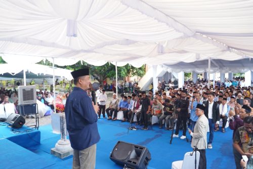 Gubernur NTB terpilih Lalu Muhamad Iqbal menggelar syukuran di Praya Kabupaten Lombok Tengah. (Iba)