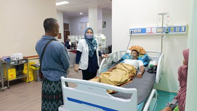 Pasien yang sedang dirawat di RS Mandalika Lombok Tengah, Kamis 09 Januari 2025.(Man)
