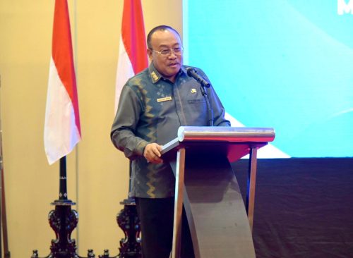 Sekda NTB Lalu Gita Aryadi menghadiri FGD ASN di Senggigi Lombok Barat, Kamis 16 Januari 2025.(Man)