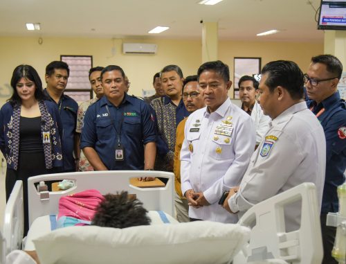 Pj Gubernur NTB Hassanudin didampingi kepala Dinas Kesehatan NTB meninjau rumah sakit H. L. Manambai Abdulkadir di Kabupaten Sumbawa, Jumat 24 Januari 2025. (Man)