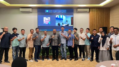 Rapat Konsolidasi Asosiasi Petambak Udang Indonesia (Shrimp Club Indonesia) yang dipimpin langsung Sekretaris Daerah (Sekda) Provinsi Nusa Tenggara Barat (NTB) Lalu Gita Ariadi dan Ketua SCI NTB Suryadi, di Mataram, Sabtu 11 Januari 2025. (Iba)