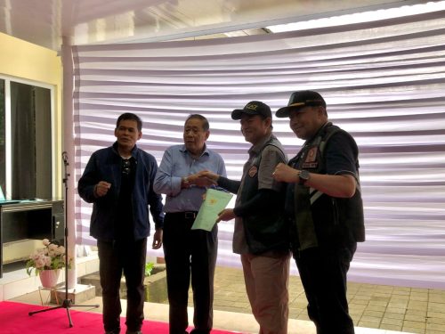 Pj Gubernur NTB Hassanudin bersama bupati Lombok Utara, Sabtu 01 Februari 2025. (Man)