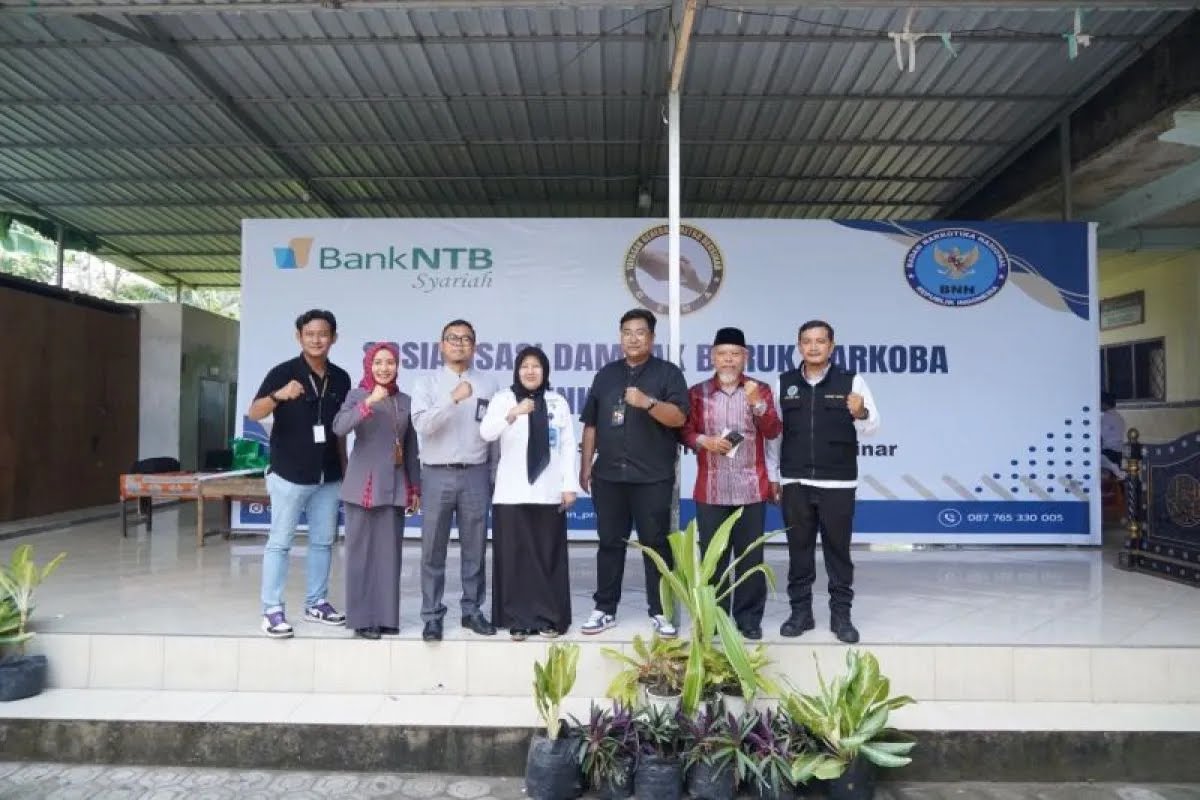 Gandeng BNN, Bank NTB Syariah Gelar Sosialisasi Bahaya Narkoba di Loteng. (Iba/Ist)