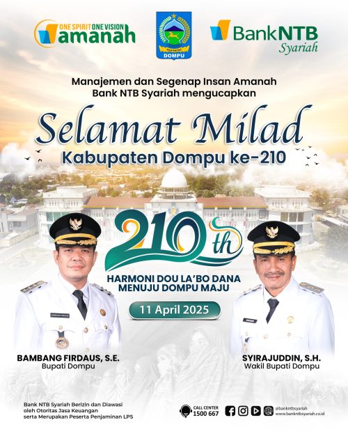 Bank NTB Syariah - HUT Kabupaten Dompu. (Iba/ADV)