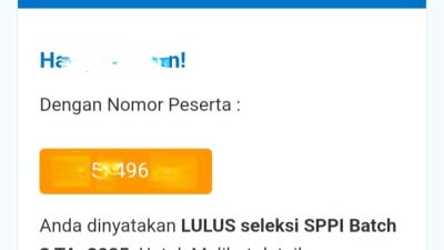Salah satu peserta dinyatakan lulus namun gugur sebelum berangkat pendidikan. (Iba/Ist)