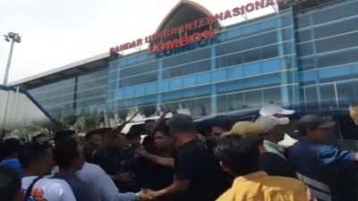 Seorang wartawan diduga dikeroyok petugas Bandara internasional Lombok (BIL) beberapa waktu lalu. (Iba)