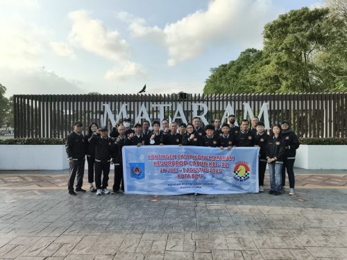 Para atlet catur yang dilepas untuk mengikuti Kejurprop di Kota Bima pada 28 Juli-1 Agustus 2025 di Kota Bima. (Iba)