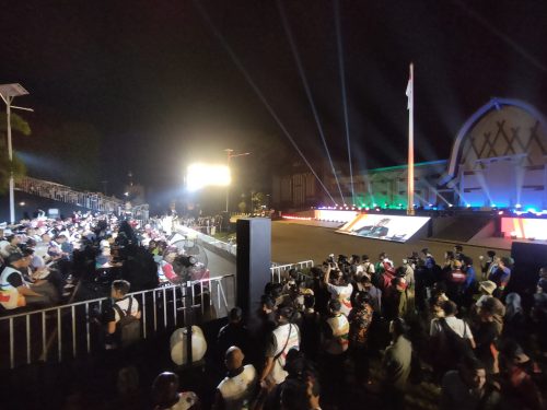 Suasana opening ceremony FORNAS VIII 2025 di halaman kantor Gubernur NTB, Sabtu 26 Juli 2025. (Iba)
