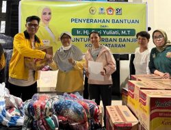 Sari Yuliati Turut Ringankan Beban Warga Mataram yang Terkena Banjir