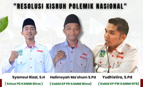 Ketua dan Pengurus DPD KAMMI Kabupaten Bima. (Iba)