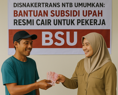 Ilustrasi masyarakat penerima BSU dari pemerintah. (Iba)