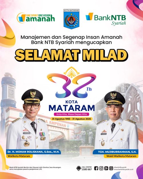 Bank NTB Syariah Syaraih-HUT Kota Mataram. (Iba)