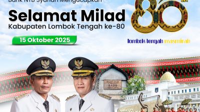 Bank NTB Syariah - HUT Lombok Tengah. (Iba/Ist)