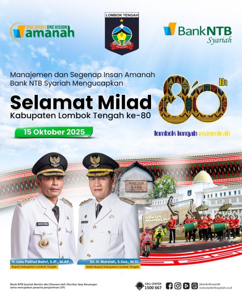 Bank NTB Syariah - HUT Lombok Tengah. (Iba/Ist)
