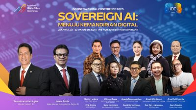 Sejumlah pembicara yang dihadirkan di acara IDC 2025 yang digelar, 21-22 Oktober 2025 di Jakarta. (Iba)