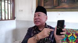 Ketua DPW PPP NTB Muzihir saat menggelar Konferensi Pers, Kamis 2 Oktober 2025 di Mataram. (Iba)