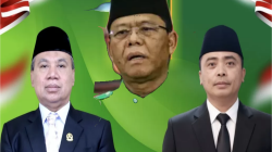 Ketua Umum PPP Mardiono bersama Ketua DPW dan Sekretaris Wilayah NTB Muzihir-Muhammad Akri. (Iba)