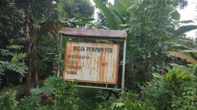 Tanah milih Pemprov NTB di Desa Suranadi Kecamatan Lingsar Kabupaten Lombok Barat. (Iba/Ist)