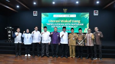 Bank NTB Syariah melaksanakan kegiatan Literasi Wakaf Uang bertajuk "Mendukung Kota Mataram sebagai Kota Wakaf”, pada Senin, 27 Oktober 2025, bertempat di Aula Kantor Pusat Bank NTB Syariah. (Iba)