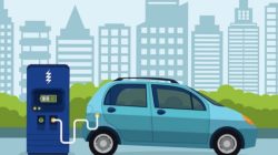 Ilustrasi mobil listrik yang akan jadi mobil dinas Pemprov NTB. (Iba/Ist)