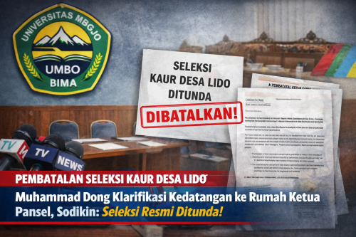 Gambar ilustrasi klarifikasi dan pembatalan kerjasama pembuatan soal dari Universitas Mbojo (Umbo) Bima. (Iba)