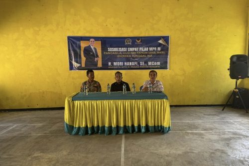 Mori Hanafi Menggelar Sosialisasi 4 Pilar di Kota Bima, Minggu 8 Desember 2025. (Iba)