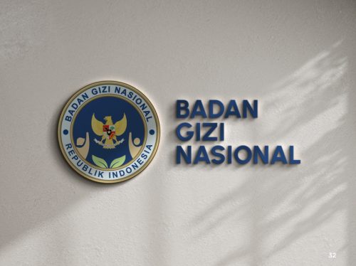 Papan nama Badan Gizi Nasional (BGN) pengelola makan bergizi gratis. (Iba/)