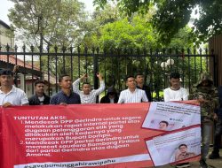 Skandal Bupati Dompu Meledak, Mahasiswa NTB Geruduk DPP Gerindra Pecat Bambang Firdaus