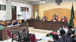 Suasana sidang kasus 'dana siluman' DPRD NTB di Pengadilan Tipikor Mataram. (Iba)