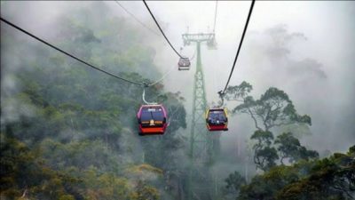 Ilustrasi kereta gantung gunung Rinjani. (Iba/Ist)