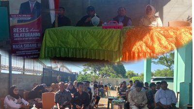 Kegiatan reses yang dilakukan Anggota DPRD NTB Yasin di sejumlah titik di Dapilnya Bima, Dompu dan Kota Bima. (Iba)