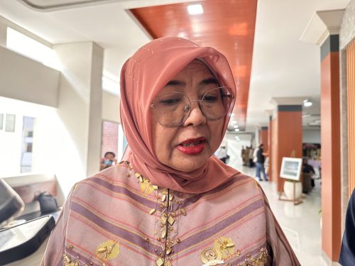 Ketua DPRD NTB Baiq Isvie Rupaeda usai menggelar rapat paripurna DPRD NTB, Selasa 2 Juni 2026. (Iba)