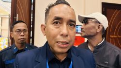 Ketua DPW NasDem NTB Mori Hanafi di sela acara Rakerwil di Kota Mataram. (Iba)