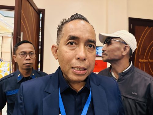 Ketua DPW NasDem NTB Mori Hanafi di sela acara Rakerwil di Kota Mataram. (Iba)