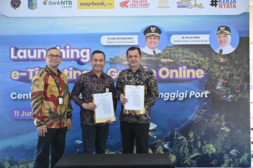 Pemerintah Kabupaten Lombok Barat resmi meluncurkan sistem E-Ticketing dan Gate In Online di Terminal Pelabuhan Senggigi sebagai bagian dari percepatan transformasi digital layanan transportasi dan pariwisata. (Iba)